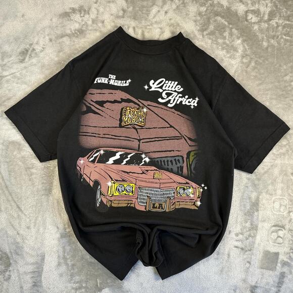 Funk Other - Little Africa Funk Shirt Mens Medium Black Short Sleeve Streetwear Graphic Tee